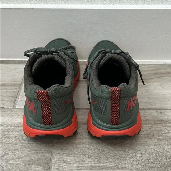 Hoka Men's Gray and Red Running Shoes 11.5 Wide - Picture 5 of 8